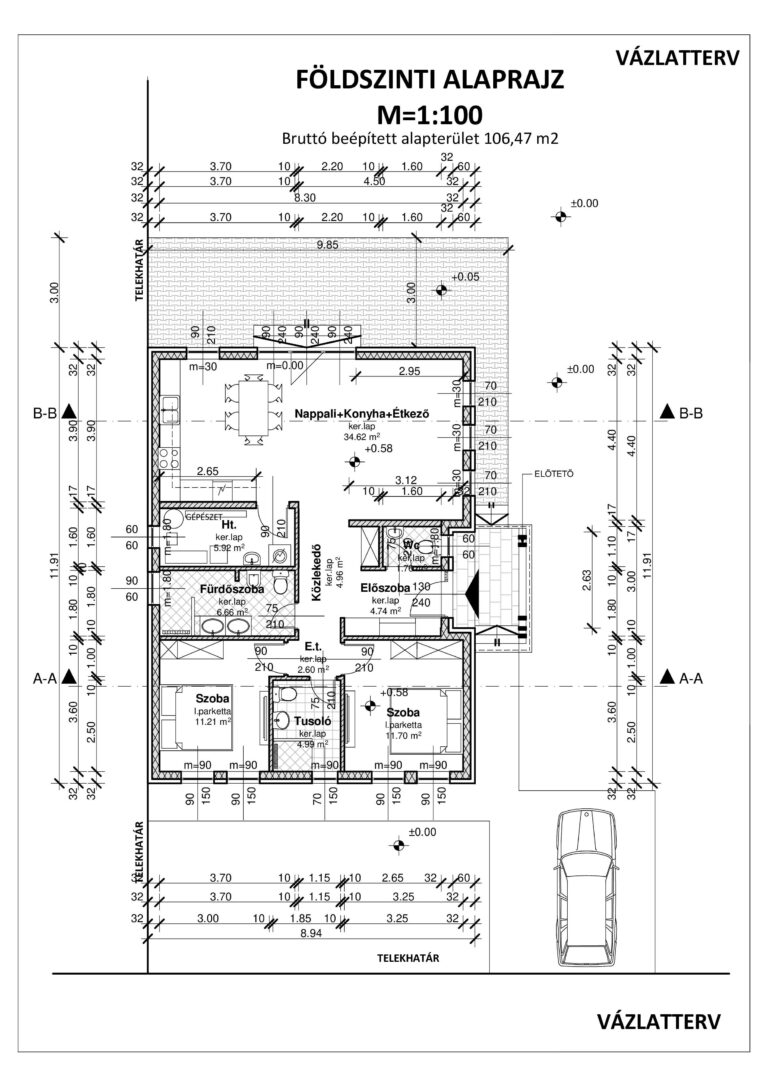 Alaprajza Ancsa 106,47