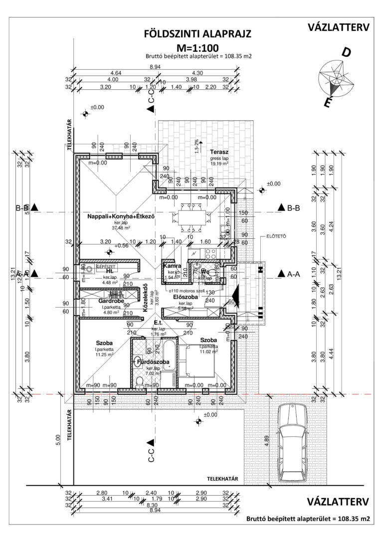 Alaprajz Lili 108,35